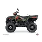 Karosszéria védő dekor matrica készlet Quad POLARIS Visor Zöld Széria