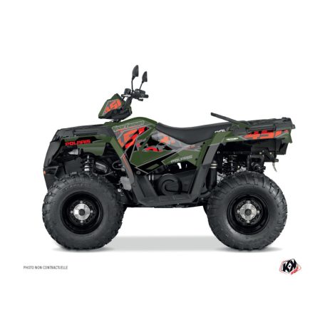 Karosszéria védő dekor matrica készlet Quad POLARIS Visor Zöld Széria