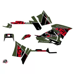   Karosszéria védő dekor matrica készlet Quad POLARIS Visor Zöld Széria