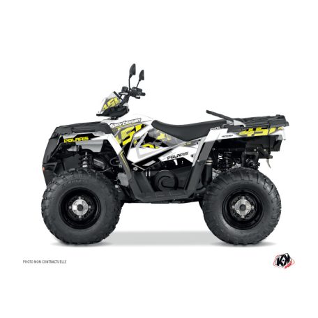 Karosszéria védő dekor matrica készlet Quad POLARIS Visor Sárga Széria