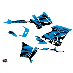   Karosszéria védő dekor matrica készlet Quad POLARIS Hidden Kék/Fehér Széria