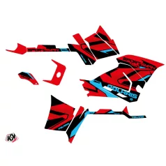   Karosszéria védő dekor matrica készlet Quad POLARIS Hidden Piros/Kék Széria