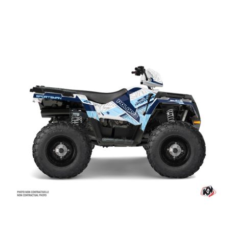 Karosszéria védő dekor matrica készlet Quad POLARIS Serie Fehér Széria