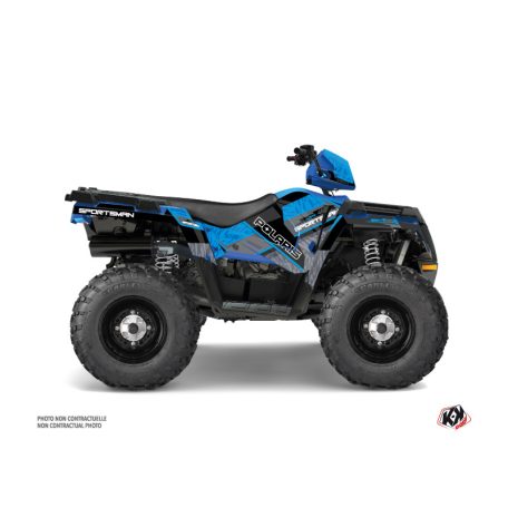 Karosszéria védő dekor matrica készlet Quad POLARIS Serie Kék Széria