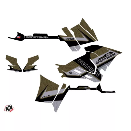 Karosszéria védő dekor matrica készlet Quad POLARIS Serie Zöld Széria