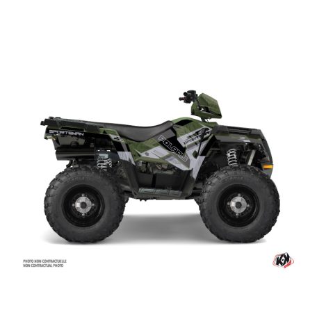 Karosszéria védő dekor matrica készlet Quad POLARIS Serie Zöld Széria