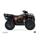 Karosszéria védő dekor matrica készlet Quad POLARIS Splinter Fekete/Narancs Széria