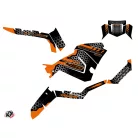 Karosszéria védő dekor matrica készlet Quad POLARIS Splinter Fekete/Narancs Széria