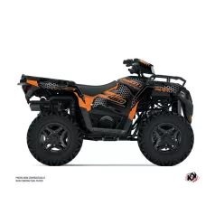   Karosszéria védő dekor matrica készlet Quad POLARIS Splinter Fekete/Narancs Széria