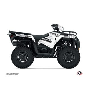   Karosszéria védő dekor matrica készlet Quad POLARIS Splinter Fehér Széria