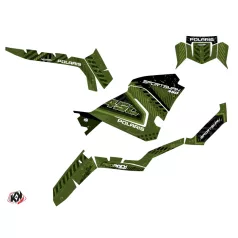   Karosszéria védő dekor matrica készlet Quad POLARIS Redrock Zöld Széria
