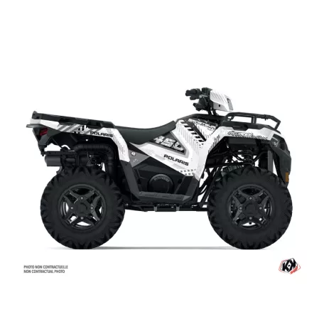 Karosszéria védő dekor matrica készlet Quad POLARIS Redrock Fehér Széria
