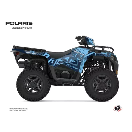 Karosszéria védő dekor matrica készlet Quad POLARIS Stun Kék Széria
