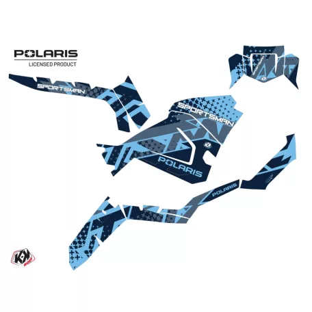 Karosszéria védő dekor matrica készlet Quad POLARIS Stun Kék Széria