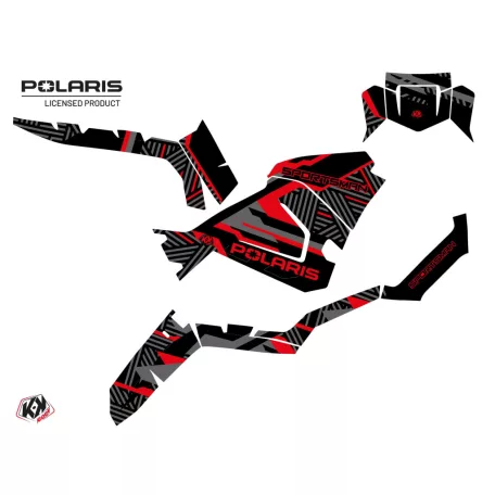 Karosszéria védő dekor matrica készlet Quad POLARIS Epik Fekete Széria