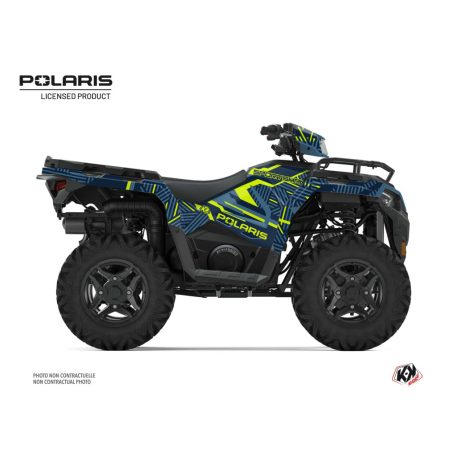 Karosszéria védő dekor matrica készlet Quad POLARIS Epik Kék Széria