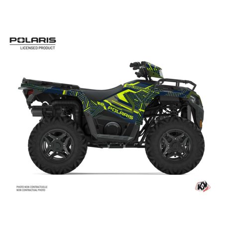 Karosszéria védő dekor matrica készlet Quad POLARIS Epik Zöld Széria