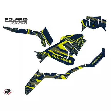 Karosszéria védő dekor matrica készlet Quad POLARIS Epik Zöld Széria