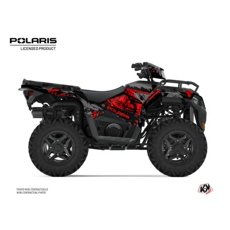 Karosszéria védő dekor matrica készlet Quad POLARIS Chaser Fekete Széria