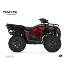 Karosszéria védő dekor matrica készlet Quad POLARIS Chaser Fekete Széria