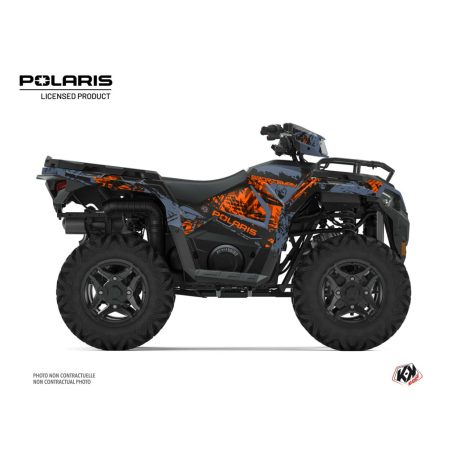 Karosszéria védő dekor matrica készlet Quad POLARIS Chaser Kék Széria