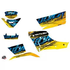   Karosszéria védő dekor matrica készlet Quad TGB Eraser Sárga/Kék Széria