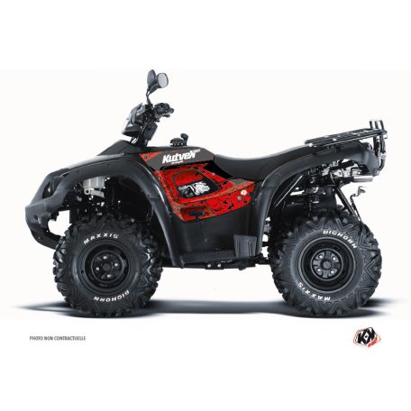 Karosszéria védő dekor matrica készlet Quad TGB Predator Piros/Fekete Széria