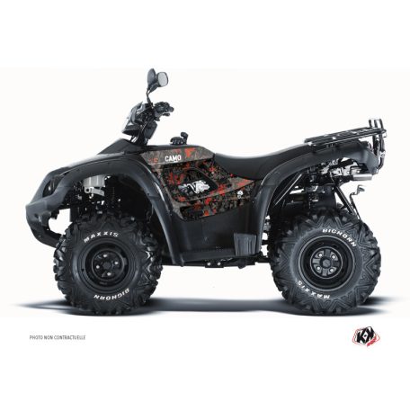 Karosszéria védő dekor matrica készlet Quad TGB Camo Fekete/Piros Széria