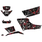 Karosszéria védő dekor matrica készlet Quad TGB Camo Fekete/Piros Széria