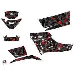   Karosszéria védő dekor matrica készlet Quad TGB Camo Fekete/Piros Széria