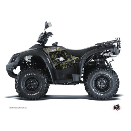 Karosszéria védő dekor matrica készlet Quad TGB Camo Fekete/Zöld Széria