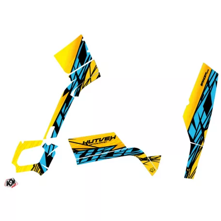 Karosszéria védő dekor matrica készlet Quad CAN-AM Eraser Sárga/Kék Széria