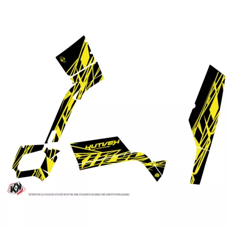 Karosszéria védő dekor matrica készlet Quad CAN-AM Eraser fluo Sárga Széria