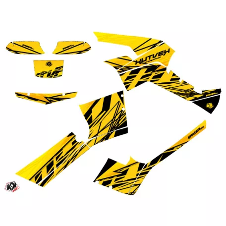 Karosszéria védő dekor matrica készlet Quad CAN-AM Eraser Sárga Széria