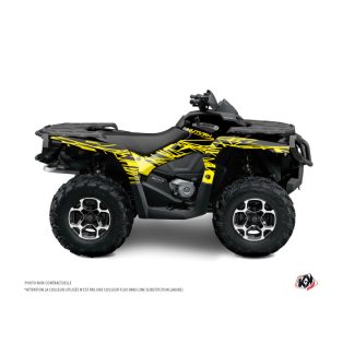   Karosszéria védő dekor matrica készlet Quad CAN-AM Eraser fluo Sárga Széria