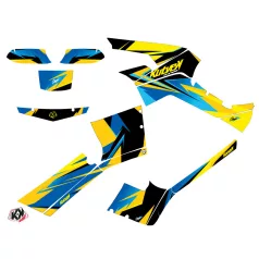   Karosszéria védő dekor matrica készlet Quad CAN-AM Stage Sárga/Kék Széria