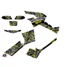 Karosszéria védő dekor matrica készlet Quad CAN-AM Predator Fekete/Szürke/Sárga Széria