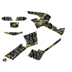   Karosszéria védő dekor matrica készlet Quad CAN-AM Camo Fekete/Sárga Széria