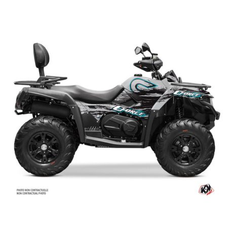Karosszéria védő dekor matrica készlet Quad CF MOTO Splatter Szürke Széria