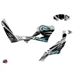   Karosszéria védő dekor matrica készlet Quad CF MOTO Splatter Szürke Széria