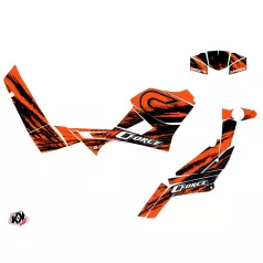   Karosszéria védő dekor matrica készlet Quad CF MOTO Splatter Narancs Széria