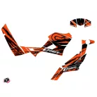 Karosszéria védő dekor matrica készlet Quad CF MOTO Splatter Narancs Széria