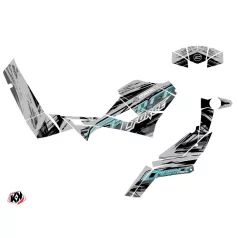   Karosszéria védő dekor matrica készlet Quad CF MOTO Brush Szürke Széria