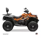 Karosszéria védő dekor matrica készlet Quad CF MOTO Brush Narancs Széria