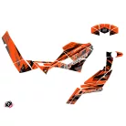 Karosszéria védő dekor matrica készlet Quad CF MOTO Brush Narancs Széria