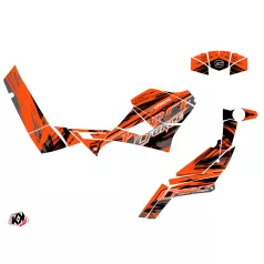   Karosszéria védő dekor matrica készlet Quad CF MOTO Brush Narancs Széria