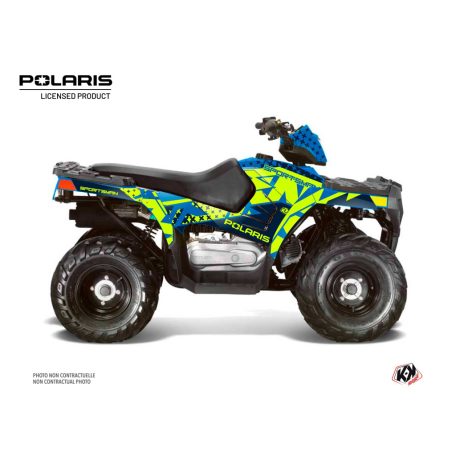Karosszéria védő dekor matrica készlet Quad POLARIS Stun Kék Széria