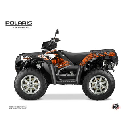 Karosszéria védő dekor matrica készlet Quad POLARIS Chaser Fehér Széria