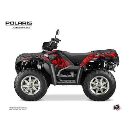 Karosszéria védő dekor matrica készlet Quad POLARIS Chaser Fekete Széria