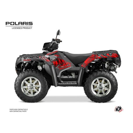 Karosszéria védő dekor matrica készlet Quad POLARIS Chaser Szürke Széria